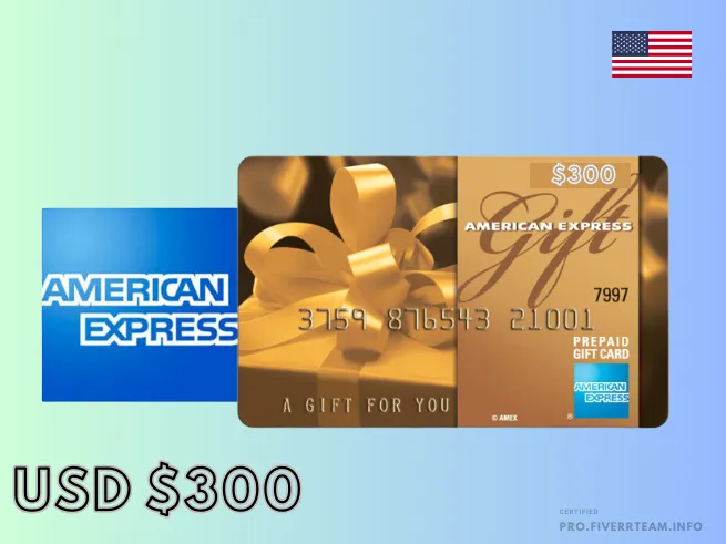 American Express Prepaid card 500 pcs | $300 Balance per Card 
