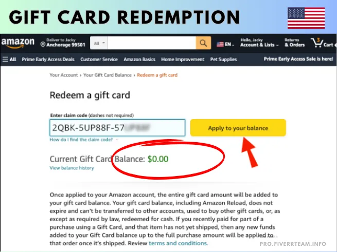 Amazon US $5 Gift Card Bundle 1000 Unit's