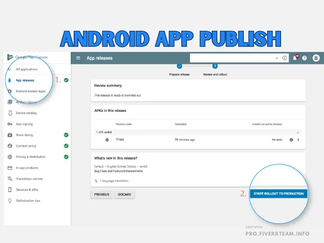 Seamless App Publishing on Google Play Store & Apple App Store
