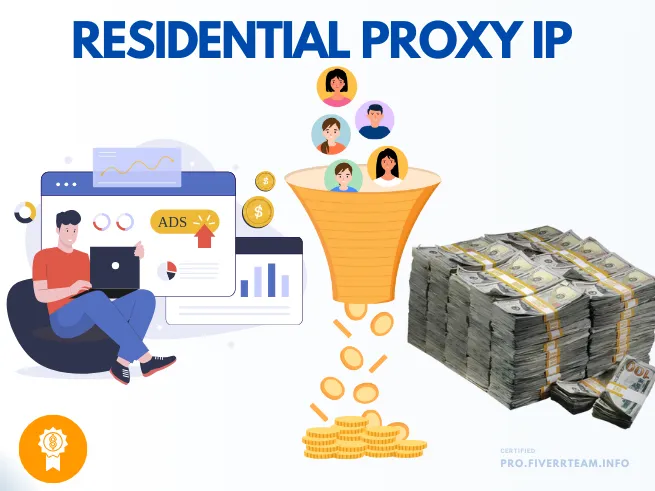 Residential Proxy IP Bundle Subscription for eCommerce marketplace Google Youtube & Ads/social media