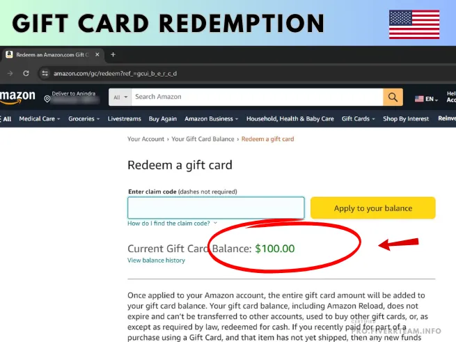 Amazon US $5 Gift Card Bundle 1000 Unit's