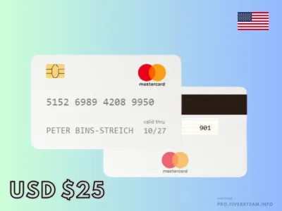 Mastercard Prepaid Card 1000 Pcs Bundle | USD $25 | Email Delivery