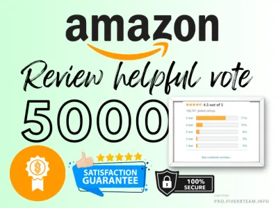 Boost Your Amazon Reviews with Positive/Helpful Votes- 5000 votes