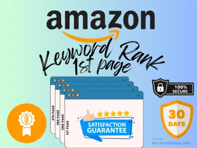 Do keyword optimization & Rank increase 1st page for 5 ASIN's -Test Package