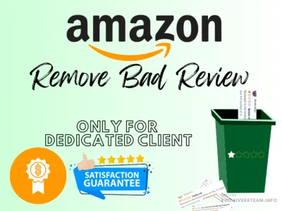 Remove 5 bad/negative reviews from your amazon product profile 