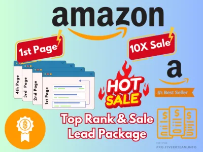 Amazon Sales Lead 10X + Keyword Rank 1st page for 20 Asin Monthly Subscription